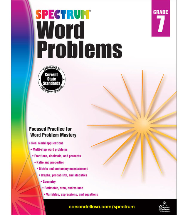 Spectrum Word Problems 7 (9781624427336) 스팩트럼 워드프러블럼 : 하이북스