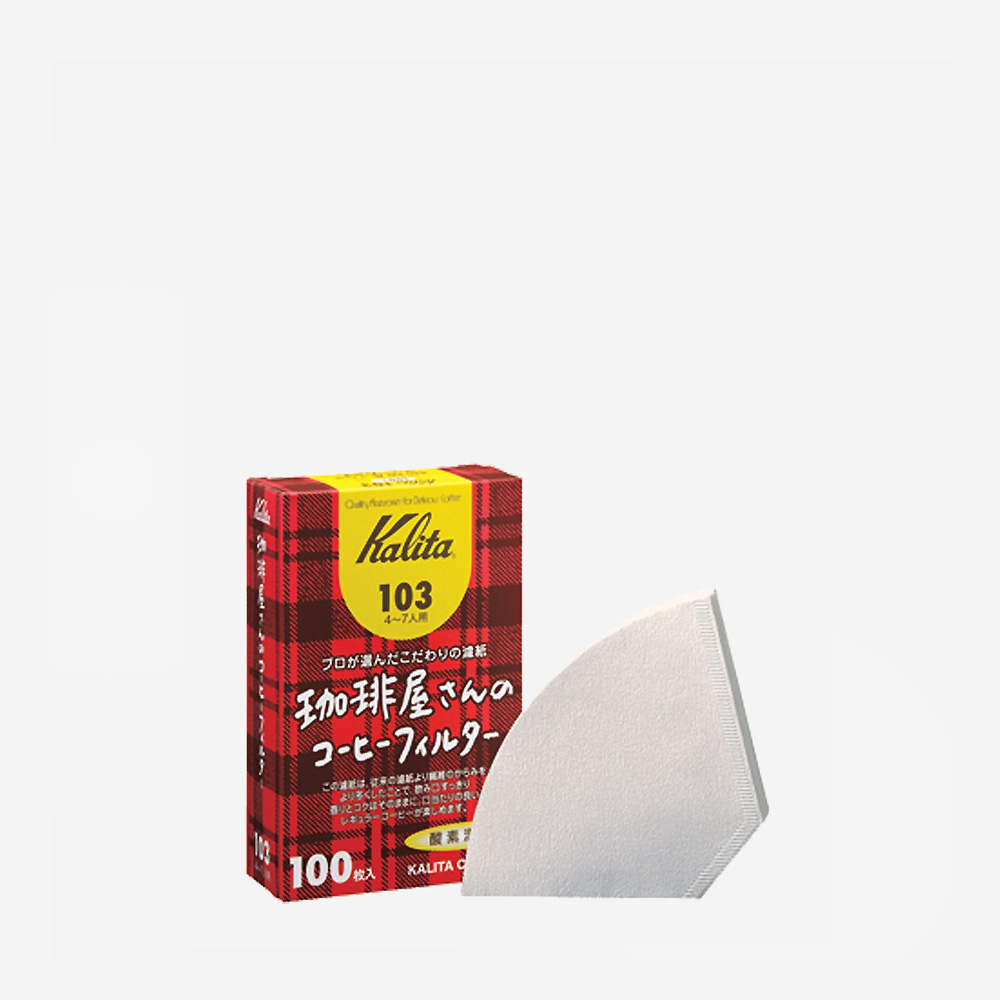 칼리타 카페의 커피 필터 103 100매 - 화이트 : 로프트샵