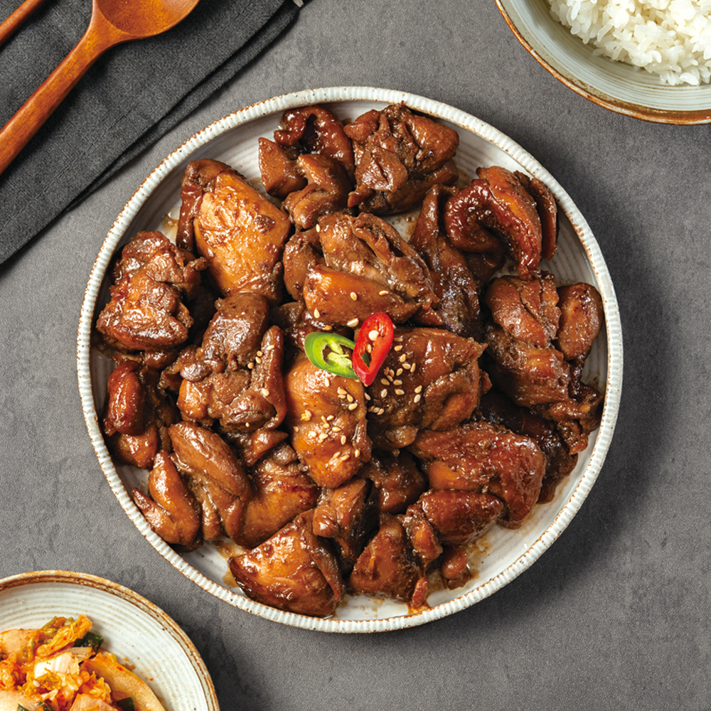 100% 순살 닭다리살 간장찜닭(1팩) 혼밥 먹방 밀키트 2중소포장 : 선미식가
