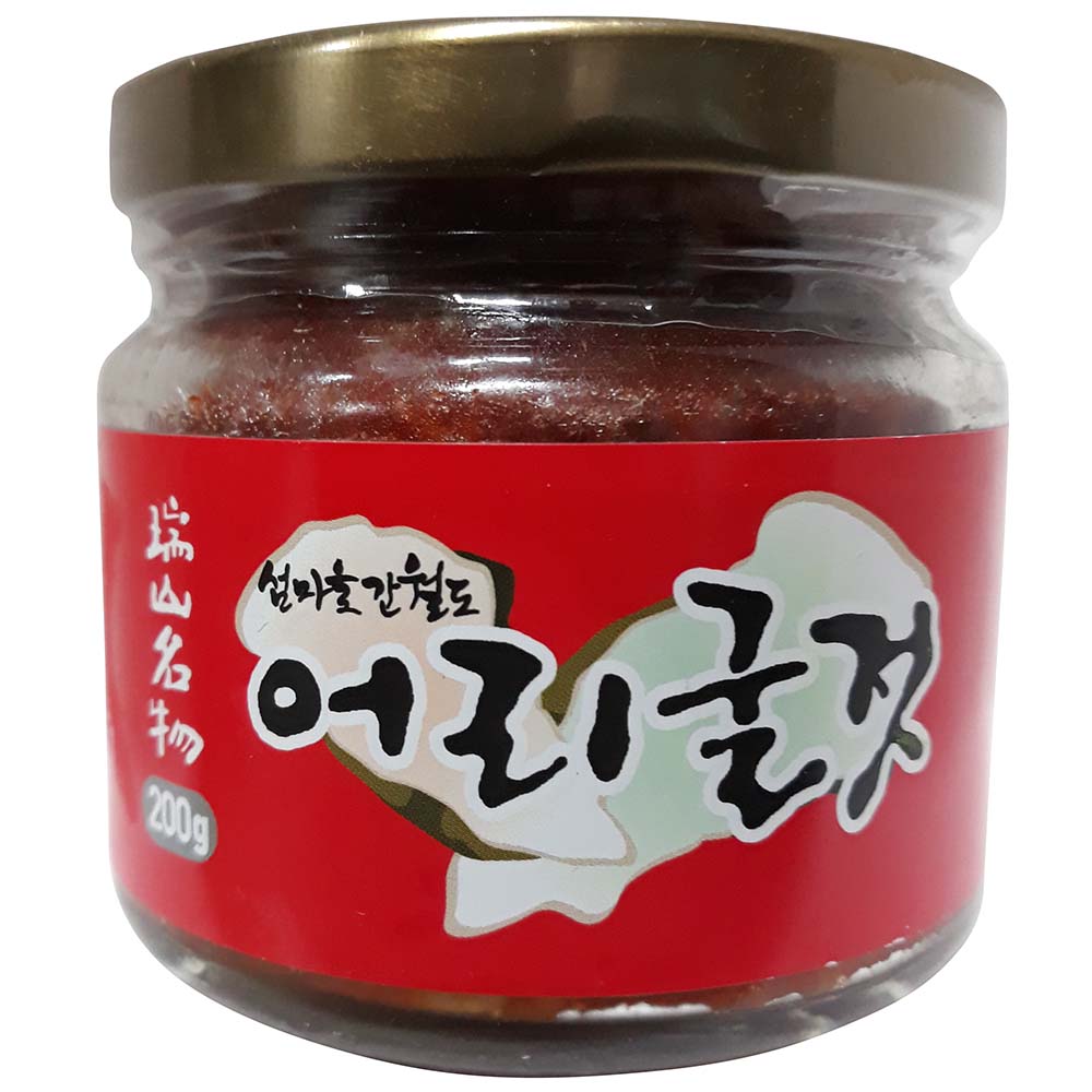 섬마을 간월도 어리굴젓 200g 3개 서산 유명근 명인 통영 오징어젓 낙지젓 : 이강산닷컴