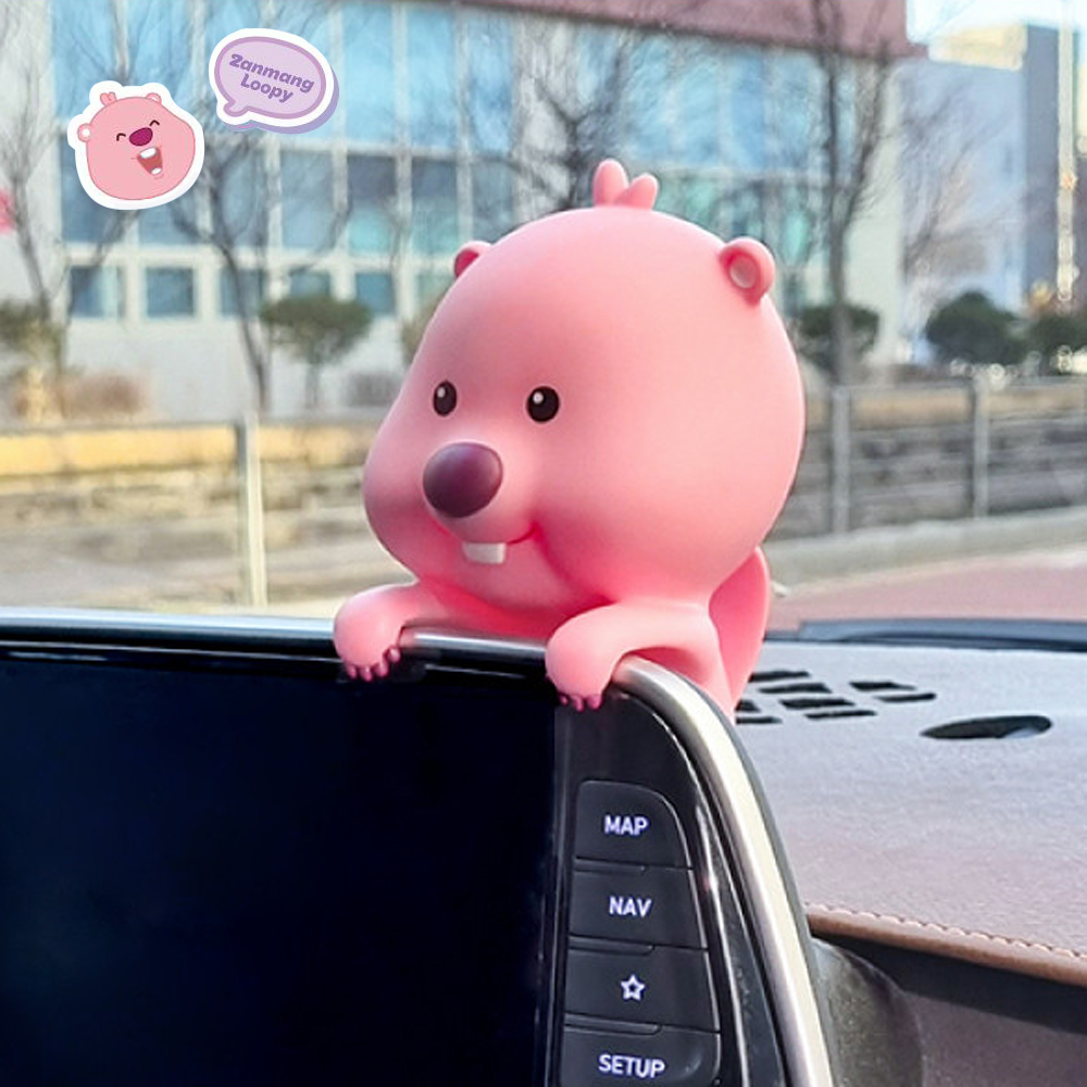 잔망루피 차량용 방향제 네비 모니터 피규어 걸이형 귀여운 캐릭터 자동차꾸미기 블랙체리 : 짐니 마켓
