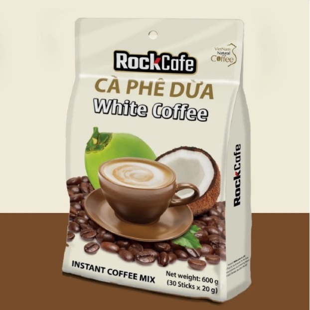 베트남 락카페 코코넛 두리안 화이트 커피 30개입 RockCafe 600g : LOVE420