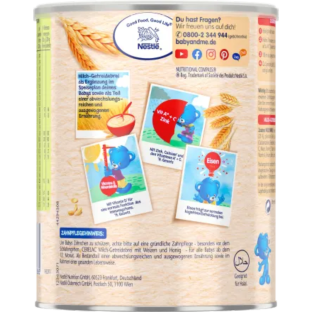 Nestle 네슬레 세레락 이유식 밀 꿀 400g x 3개 : 어니스트 컴퍼니