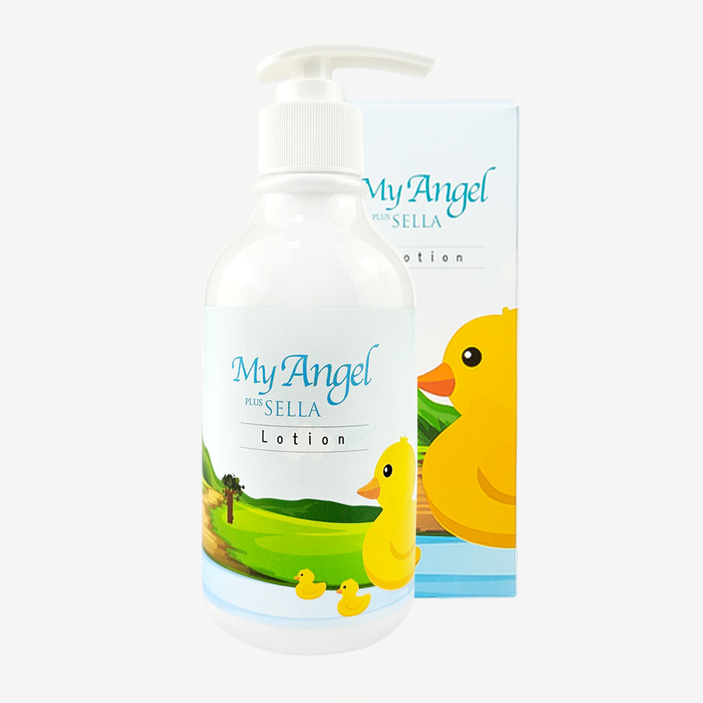 플러스셀라 마이엔젤 베이비 대용량 로션 300ml (아기 키즈 얼굴 바디를 촉촉하게) : 플러스 셀라