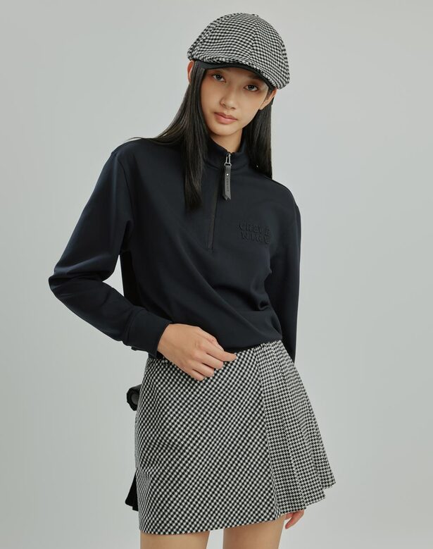 [CRE-/by어반에이트] 믹스매치 밴딩 스커트 - 2색 BLACK, CAMEL : 어반에이트