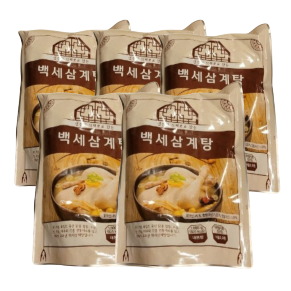 특산 백세 삼계탕 8팩 총 8kg 국내산 삼계탕 방송 최다구성 : JungDeunshop