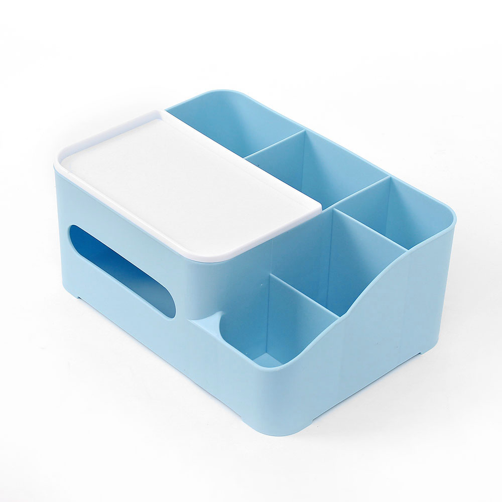 웨일베리2 티슈홀더 칸막이 오거나이저 (24.5x18cm) (스카이) 화장품보관함 : 웨일베리 2nd