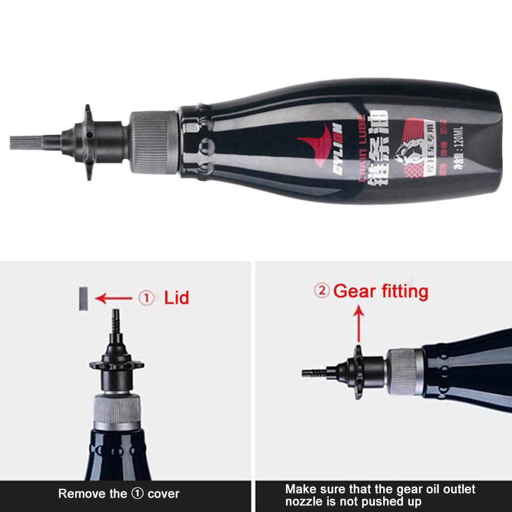지속 오랜 오토바이 오일 120ml 윤활제 내마모성 방지 체인 시간 : 디컴샵