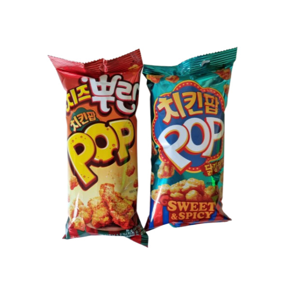 오리온 치즈뿌린 치킨팝+치킨팝 닭강정맛 각2개씩(총4개) : 팔라고