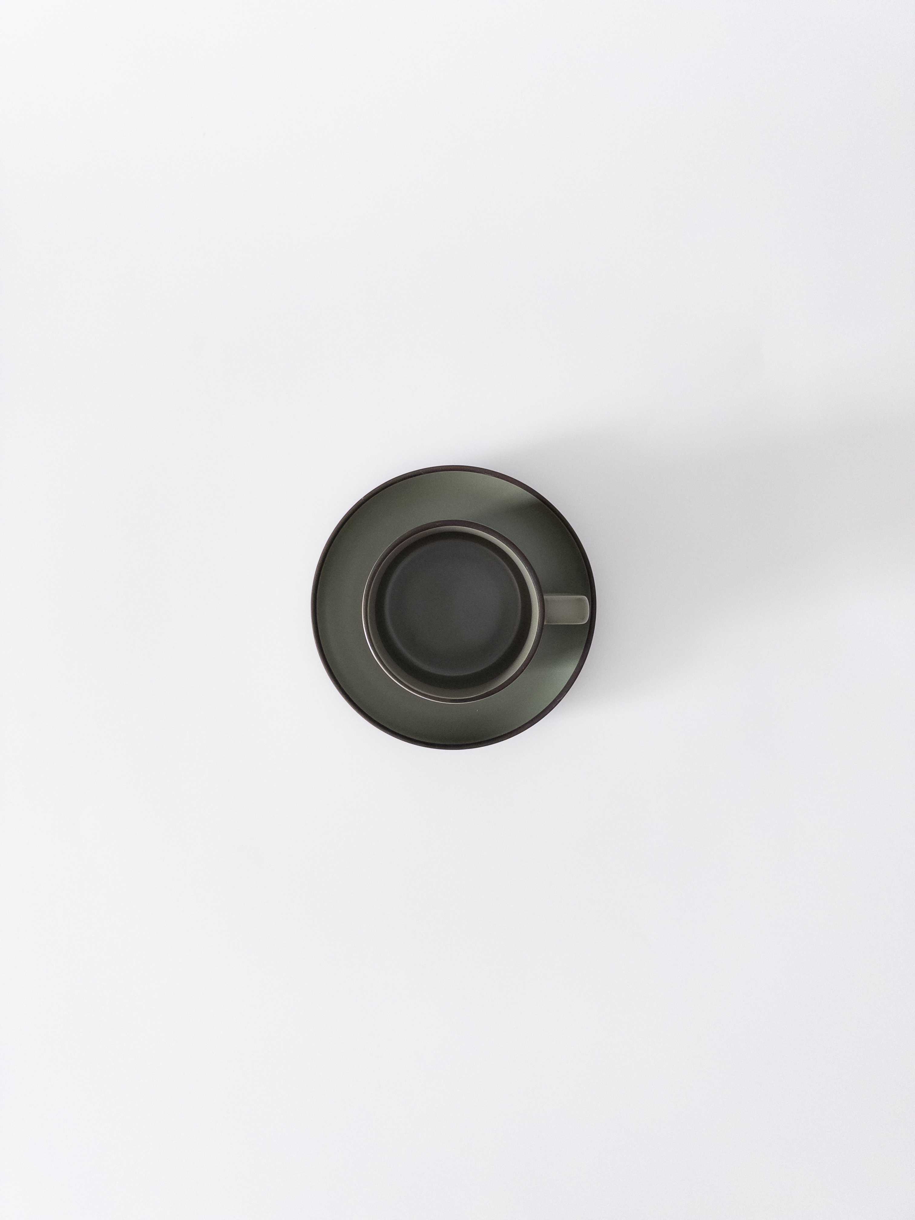 Brown rim coffee mug / 브라운 림 커피잔 / 커피잔세트 도자기찻잔 : 쿠에 CUE