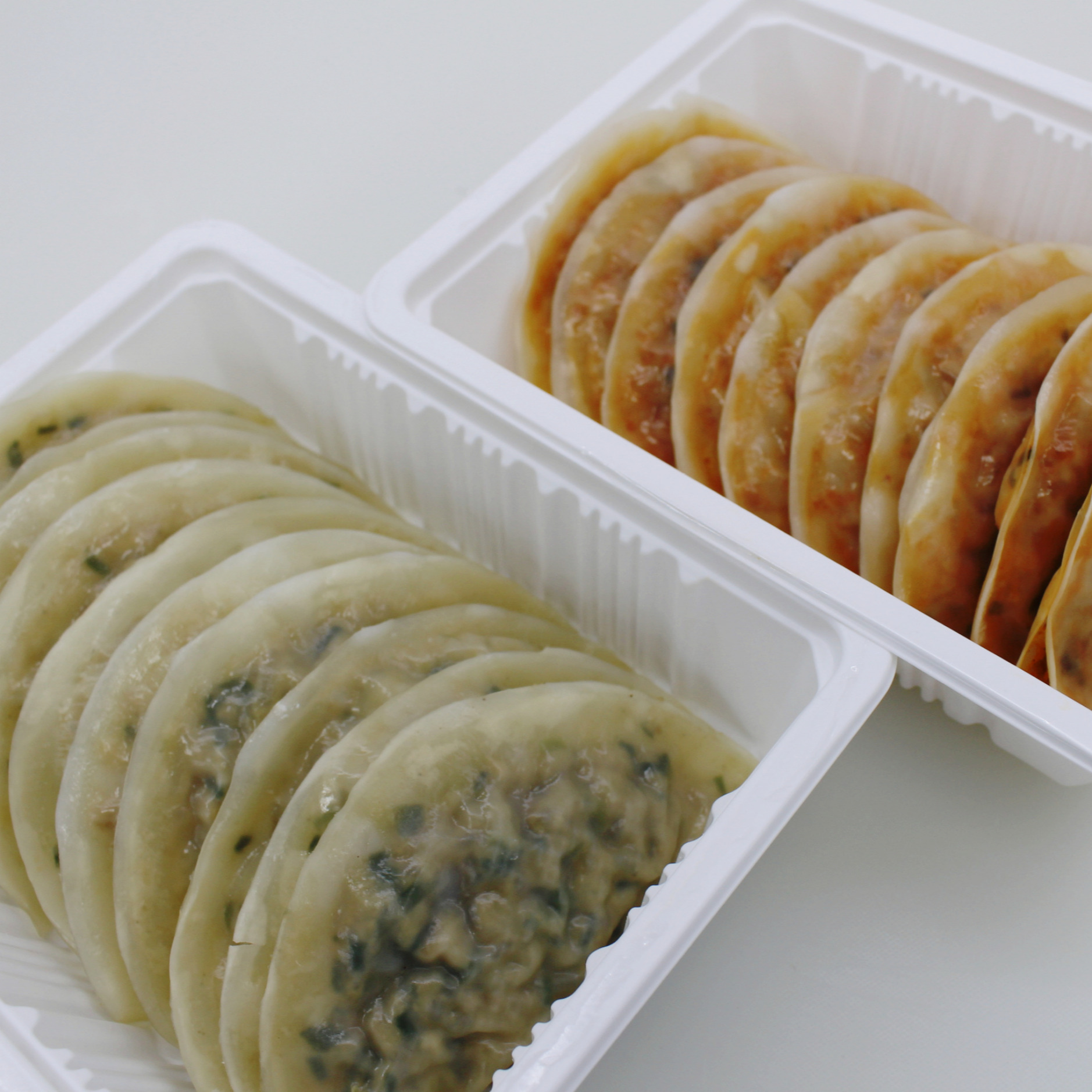 손으로 만든 수제 고기 김치 매운 납작 야끼 군만두 10개(600g) 남대문가메골 손만두 : 비오스푸드몰