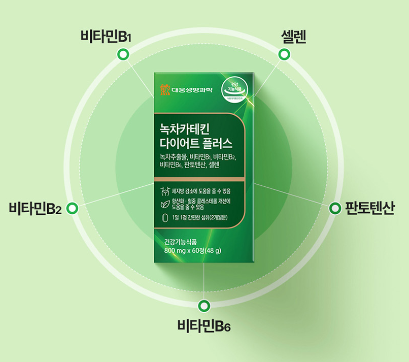 녹차카테킨 다이어트 플러스 60정(2개월분) : 제이미커머스