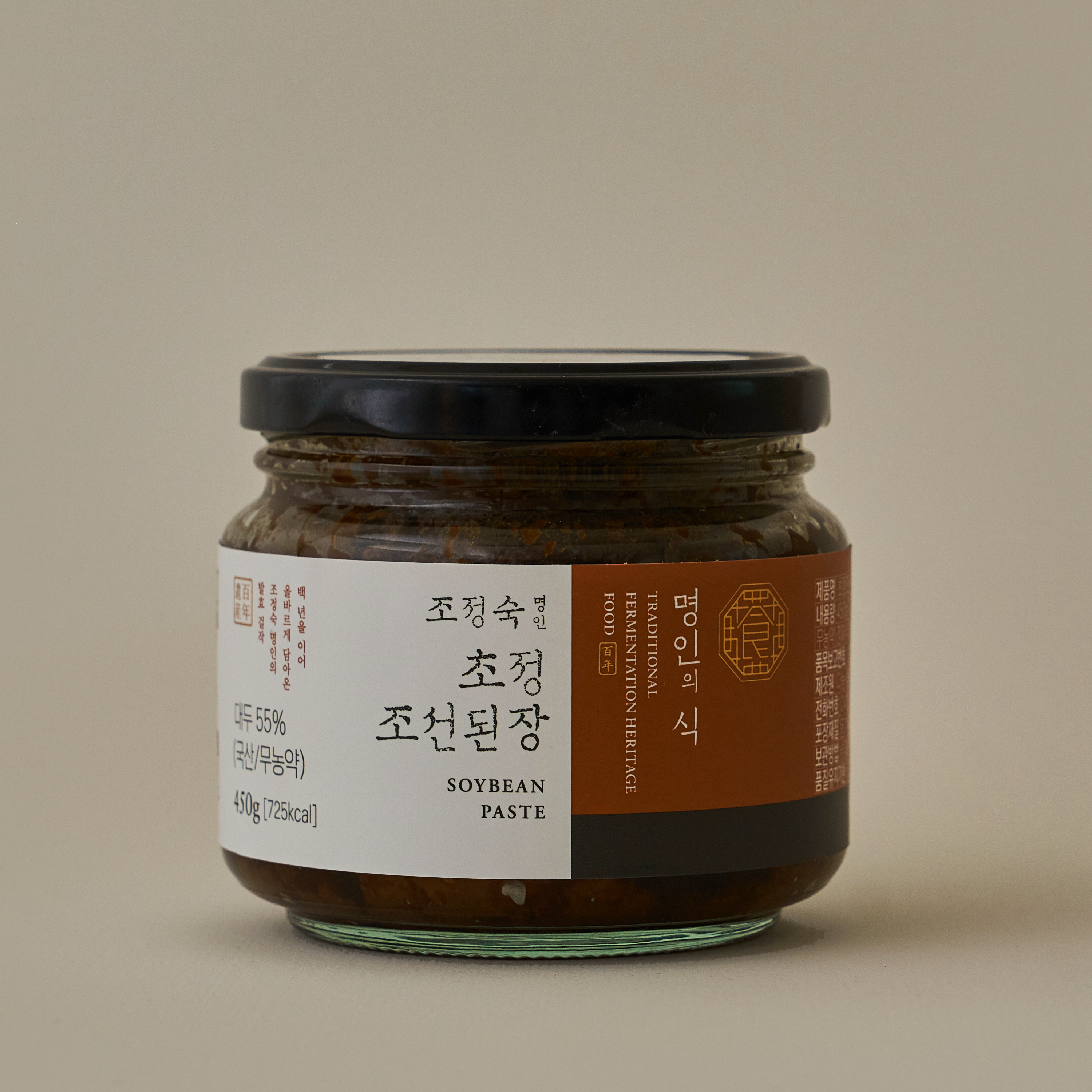 |명인의 식| 대한민국 식품명인 제78호 조정숙 명인 초정조선된장 450g : 다농식품 명인의식