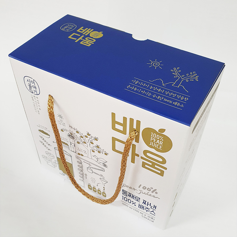 [단일] 배다움 100% 저온착즙 배즙 10포/1박스 : 시골이야기푸드