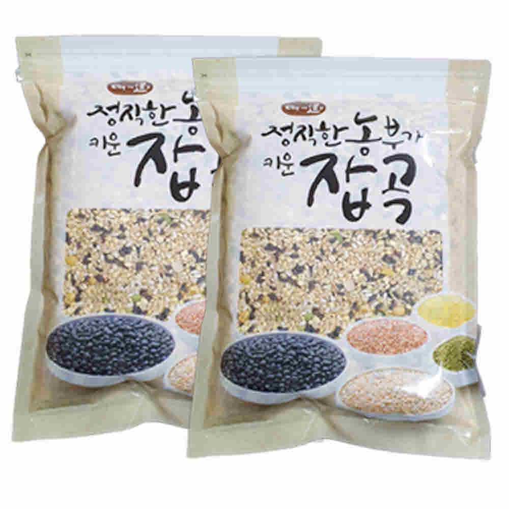 광팔마켓  100% 국내산 혼합잡곡2kg (1kg 2개구성)2024년산 : 광팔마켓