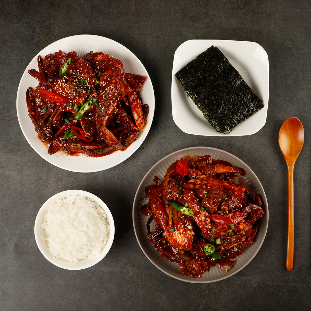 벌교특제양념 양념게장 1kg  / 매콤달콤 밥도둑 꽃게장 : 아토 코리아