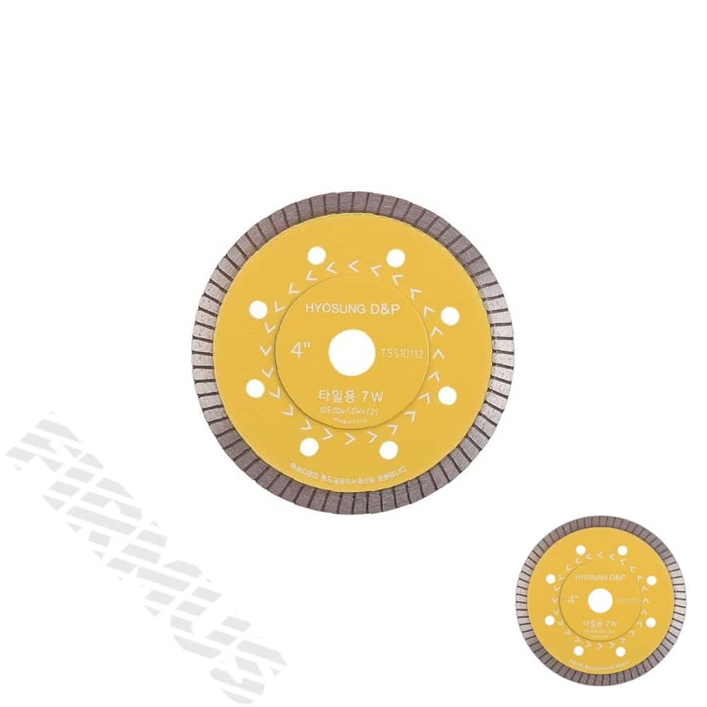 타일날 터보 107mm 타일 커터 그라인더날 줄눈 제거 절단 : 피르무스샵