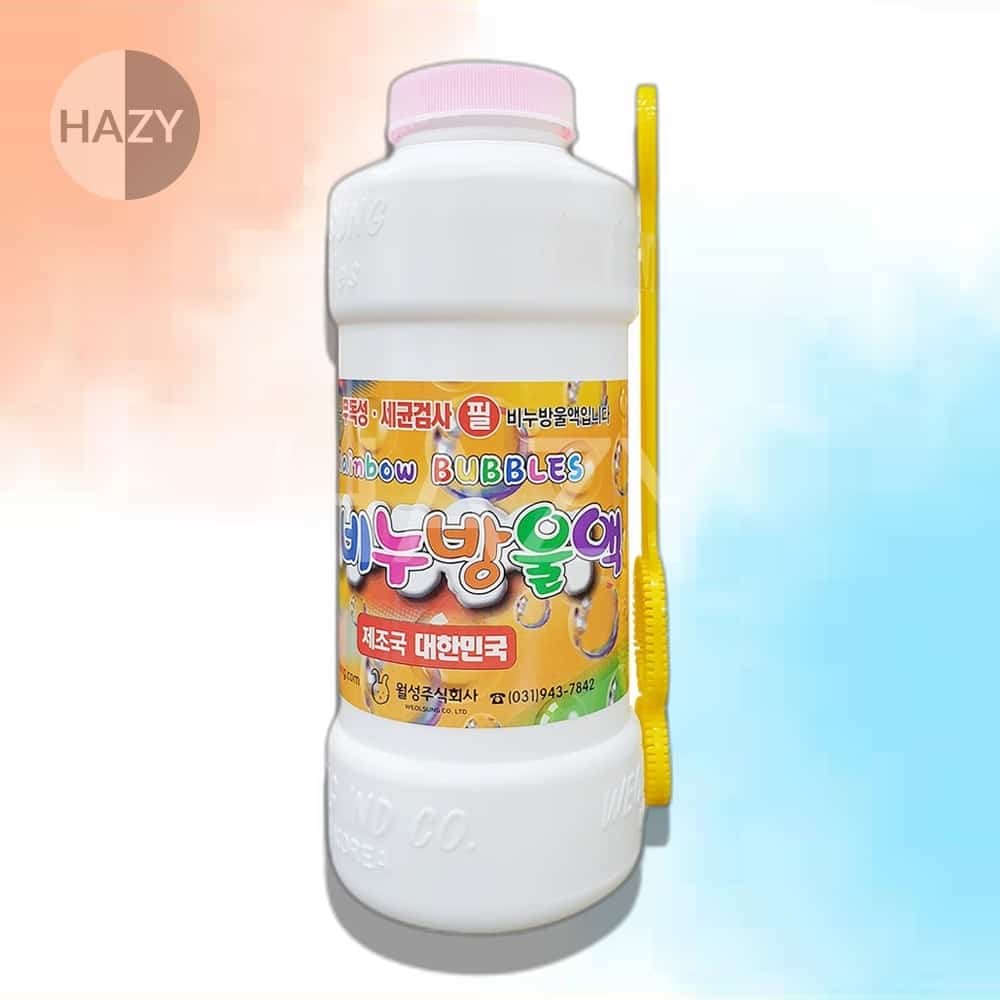헤이지 월성 대용량 비눗방울 보충액 리필액 370ml 비누방울액 비누방울버블액리필 : 헤이지09