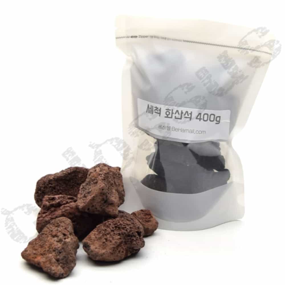 콜로서스 세척 천연 화산석 400g 어항장식 어항장식품 : 콜로서스토어