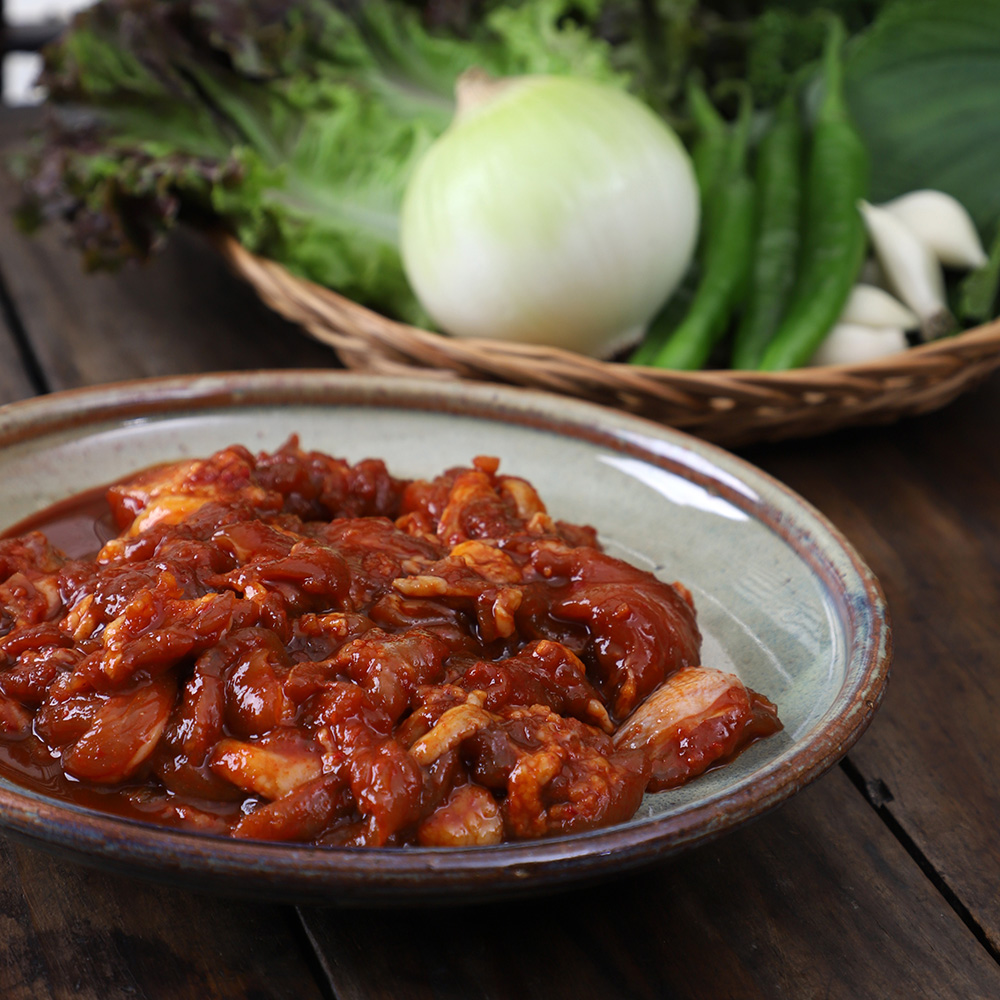 국내산 순살 춘천식 순살양념 닭갈비 1kg 닭요리 술안주 밥반찬 캠핑요리 간편식 밀키트 : rgbmall