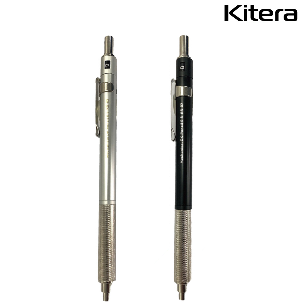 키테라 더블 노크 샤프 펜슬 풀 메탈 바디 0.5mm Kitera KS-02 : 상상플러스 마켓