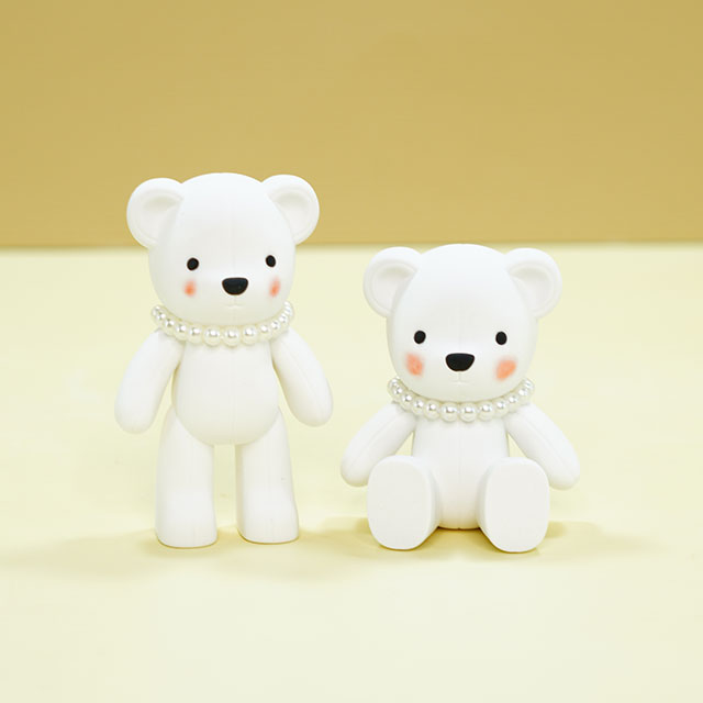 [노들공방 몰드] 노들시리즈3탄 /2D 앉은 봉제곰인형몰드 /중,대 : 노들공방