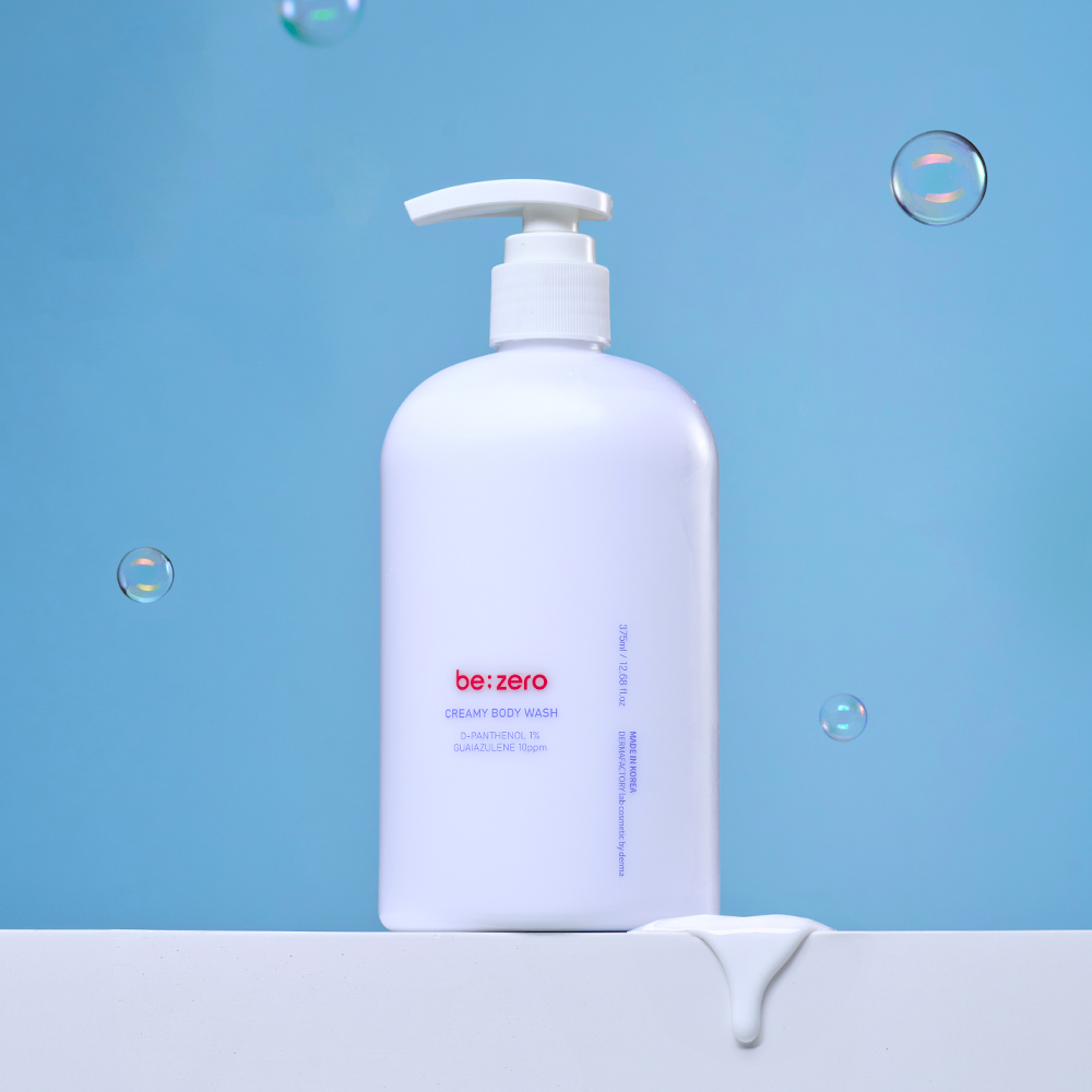 [비건인증] 더마팩토리 비제로 크리미 바디워시 375ml / 올인원바디워시 진정보습 민감피부 저자극 무향바디워시 구아이아줄렌 덱스판테놀 1... 