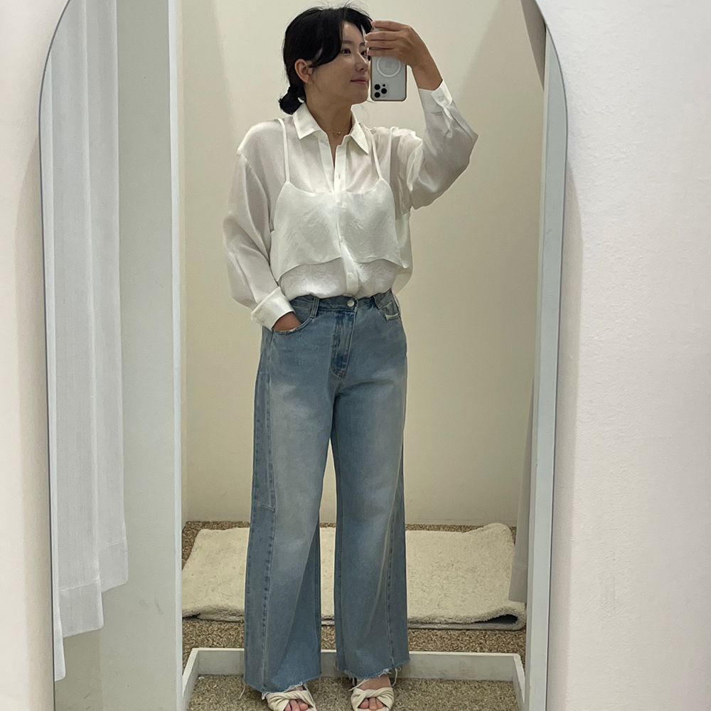 연청 와이드 청바지 : 피아제이