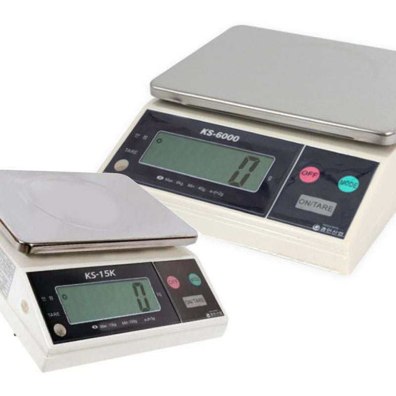 경인산업 양면 전자저울 KS-2000 6kg 15kg 30kg : 너사고나팔고