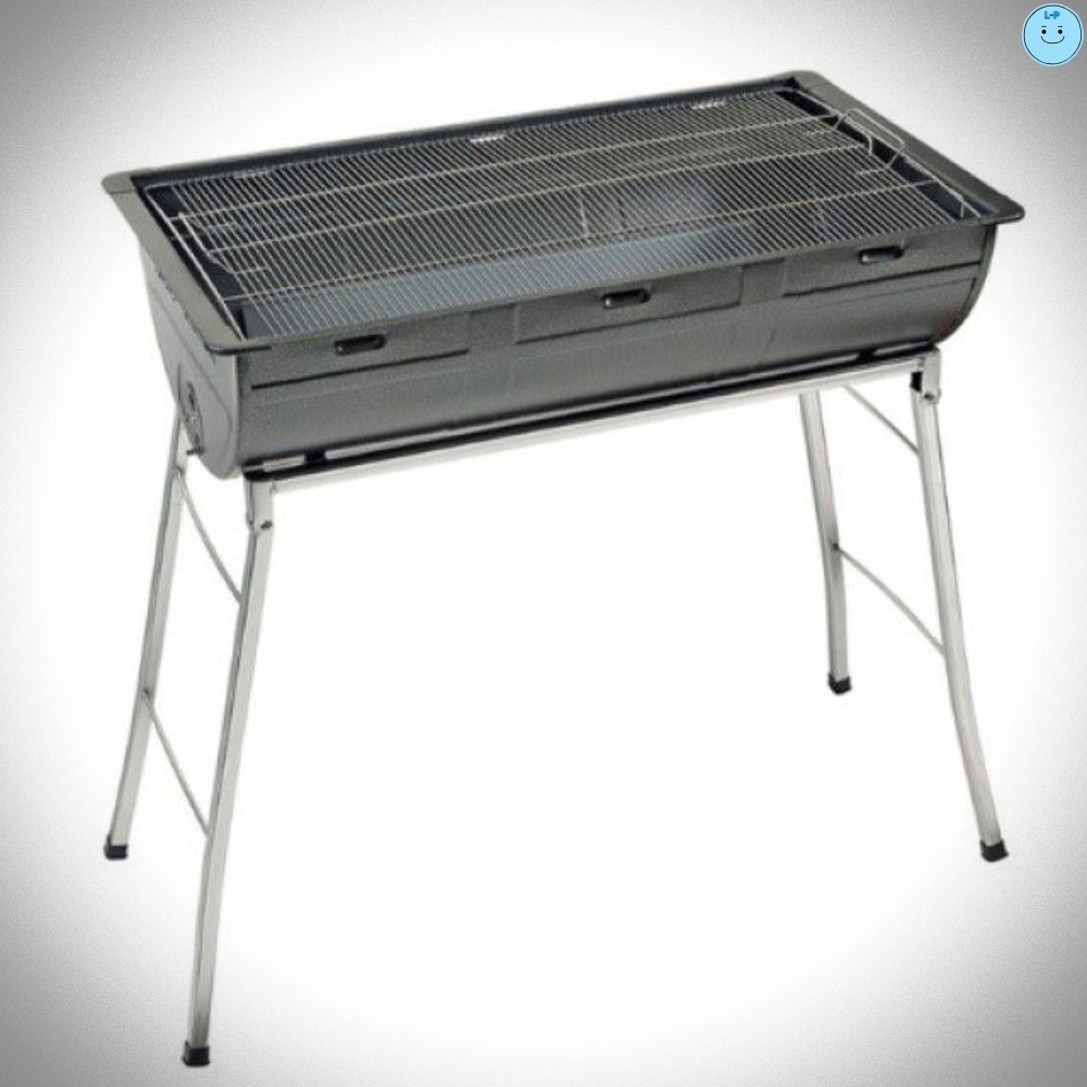 104 반달드럼 스탠드형 킹 바베큐그릴 78x44x80cm 펜션 판 숯불구이 그릴 : 뉴쇼핑나라