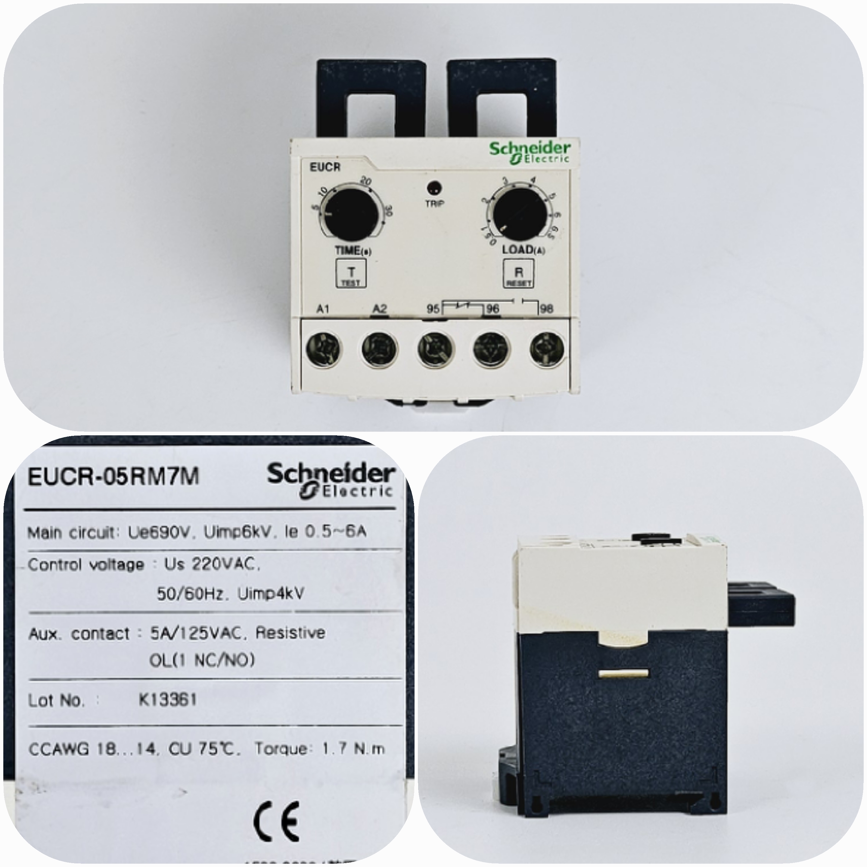 슈나이더 과부하 계전기 EUCR-05RM7M 삼화 EOCR  o   E748801644 : 상진FA