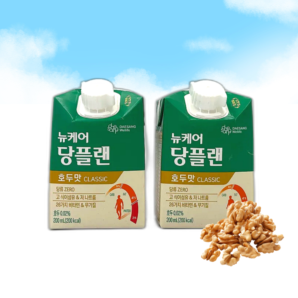 뉴케어 당플랜 호두맛 200ml 20팩 환자식 당뇨식 노인 식사대용 : 프롬써티