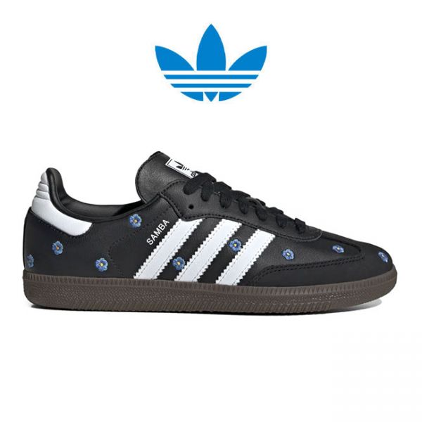 Adidas 아디다스 오리지널스 SAMBA OG W 플라워 자수 삼바 IF4397 블랙 꽃무늬 여성 174542 : 텐진 1번가