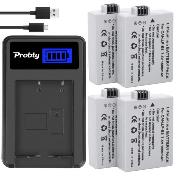 LP-E5 1500mAh 배터리 + 충전기 CANON EOS 450D 반란군 XSi 키스 F : 정민리테일