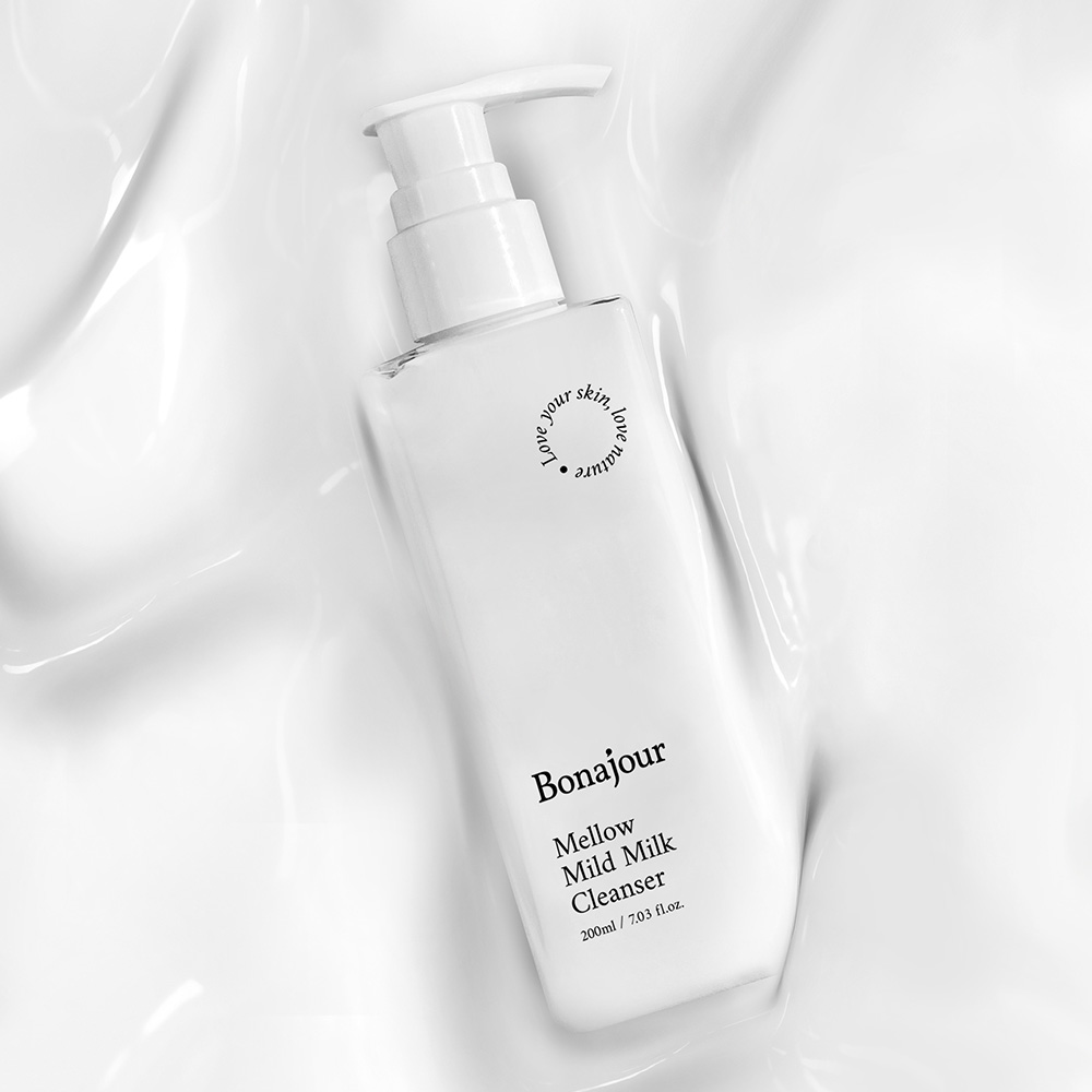 보나쥬르 비건 마일드 밀크클렌저 / 저자극 모공각질케어 클렌징밀크 200ml : 보나쥬르