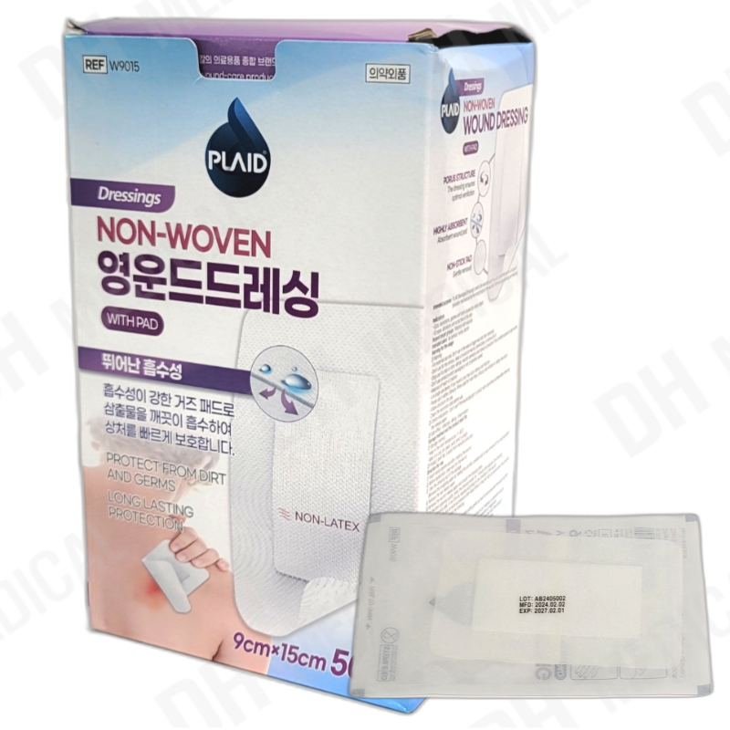 영케미칼 영운드드레싱 W9015 9x15cm 50매입 : 디에이치메디칼