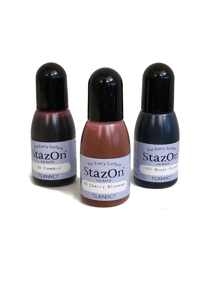 츠키네코 StazOn 스테이즈온 유성 다꾸 가죽 유리 스탬핑아트 다용도 스탬프 리필잉크 : 이야기꽃이피었습니다