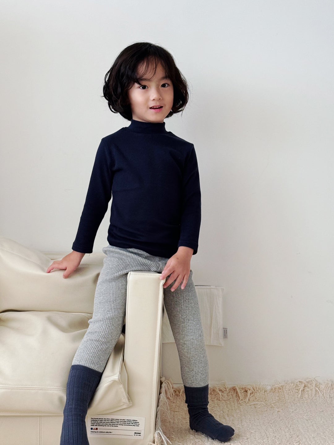 1+1 폴라티 기모 스판 가을 겨울 반폴라 : 결이데일리