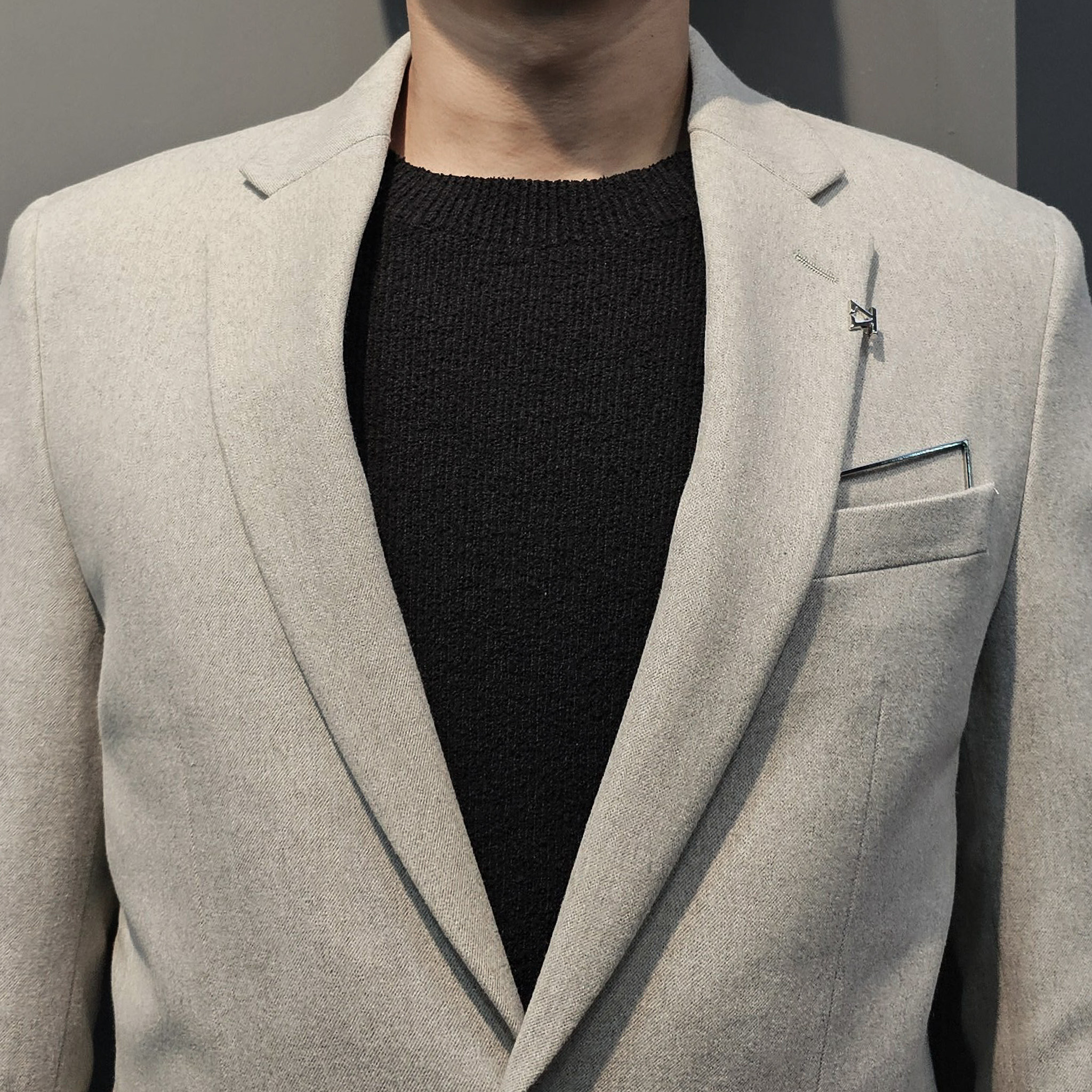 지오송지오 자켓 (가을,겨울용 전체안감)프리베핏 파일트윌소재 셋업 캐주얼 자켓 베이지ZG6EJ602 : 지오송지오죽전점