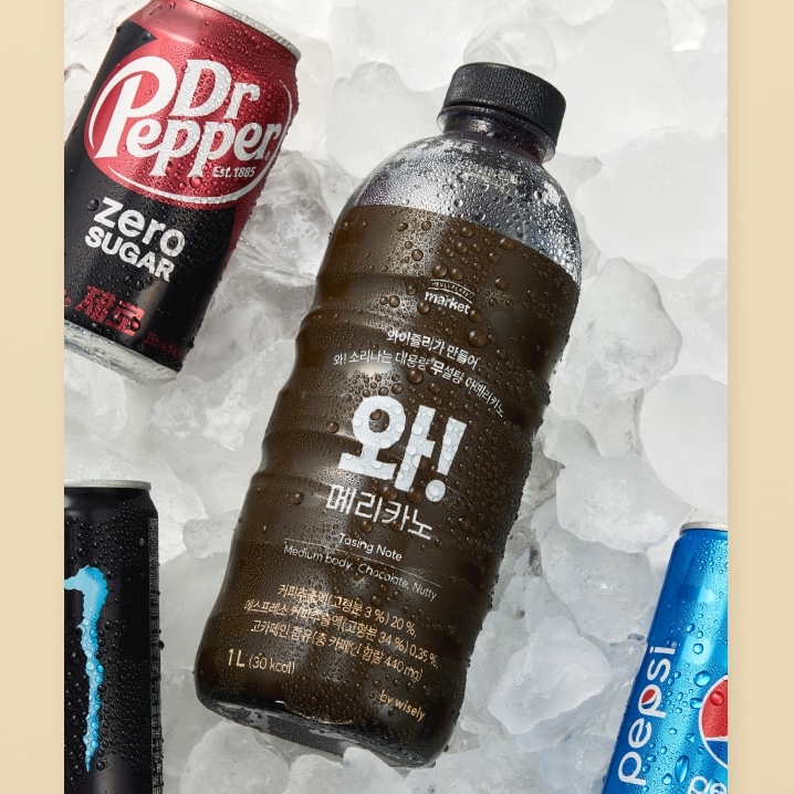 아메리카노1리터 웰던커피 사이즈업 아메리카노 에스프레소원액 와메리카노 : 아르미마켓