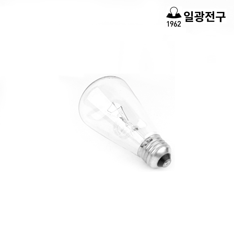 일광전구 장식용 투명전구 ST55 100W E26 전구색 : 강남대흥