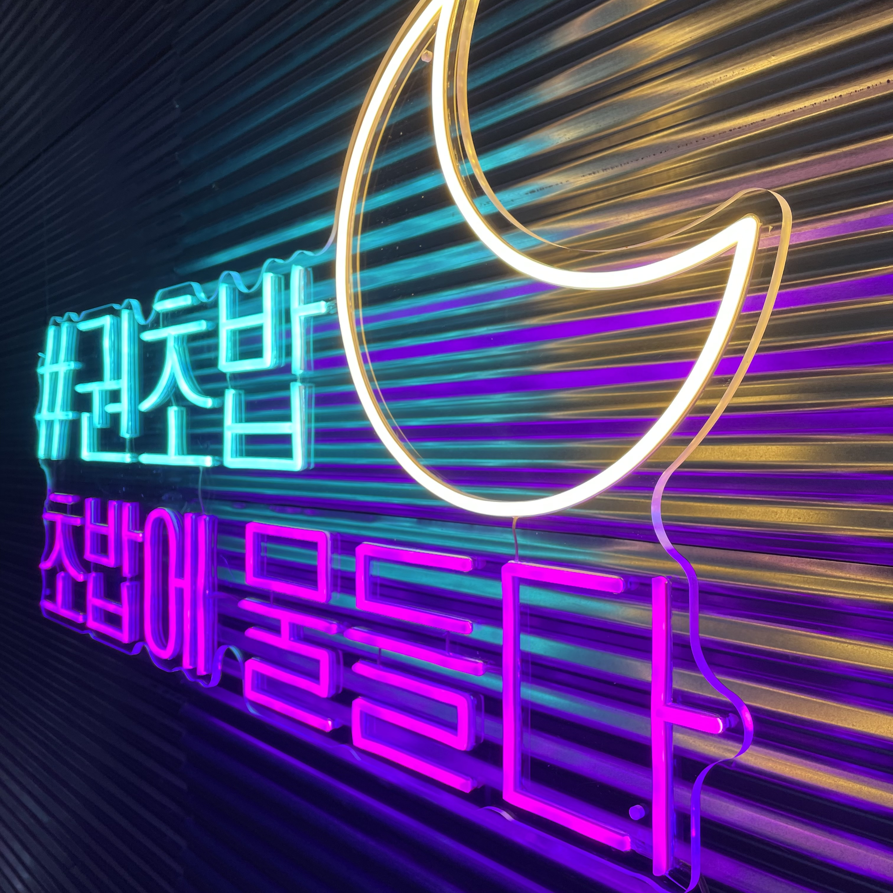 식당 네온사인, 일식집 네온, 문구 네온사인, 실리콘 LED 네온사인, 주문제작 : 리얼네온