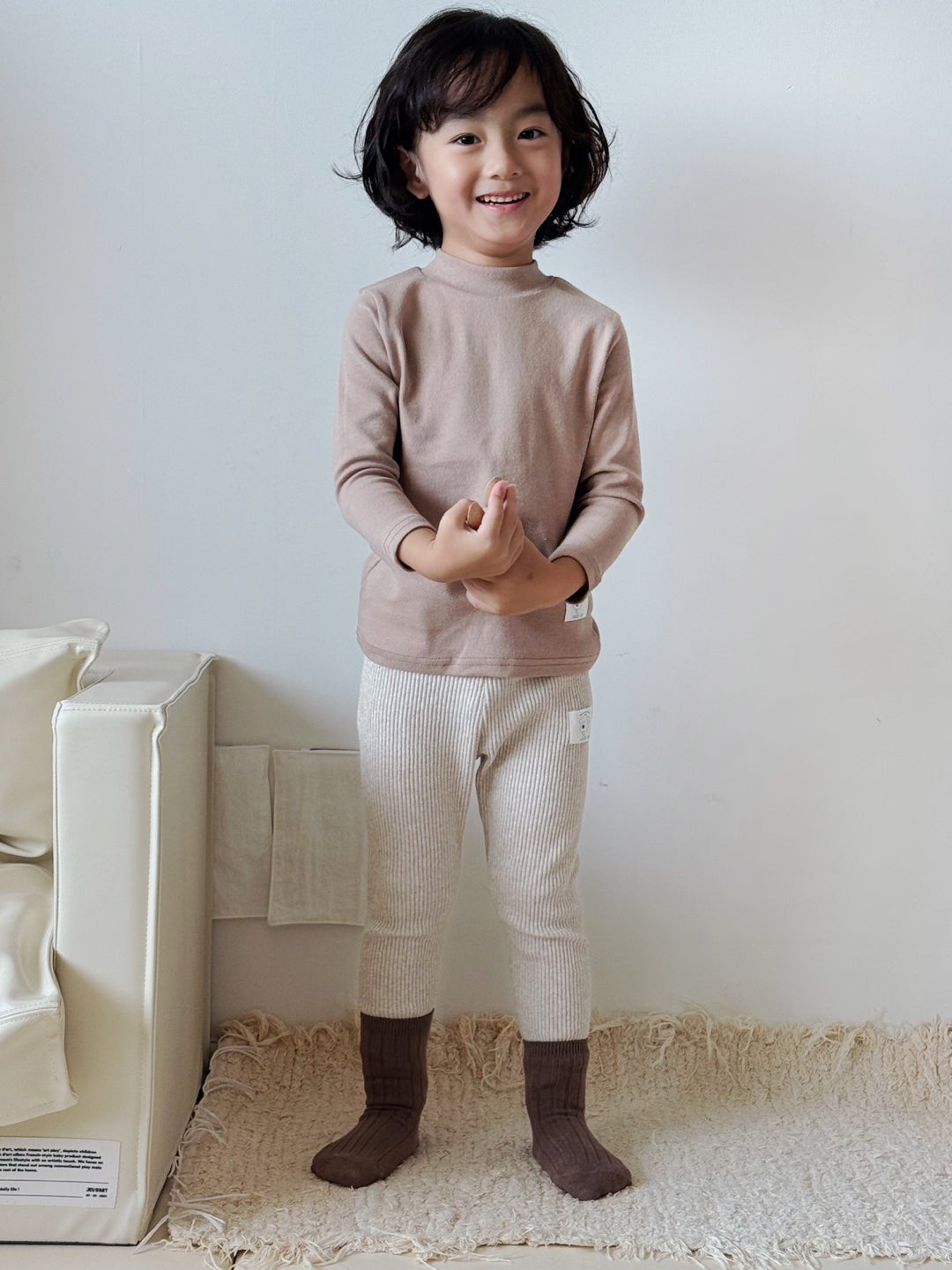 1+1 폴라티 기모 스판 가을 겨울 반폴라 : 결이데일리