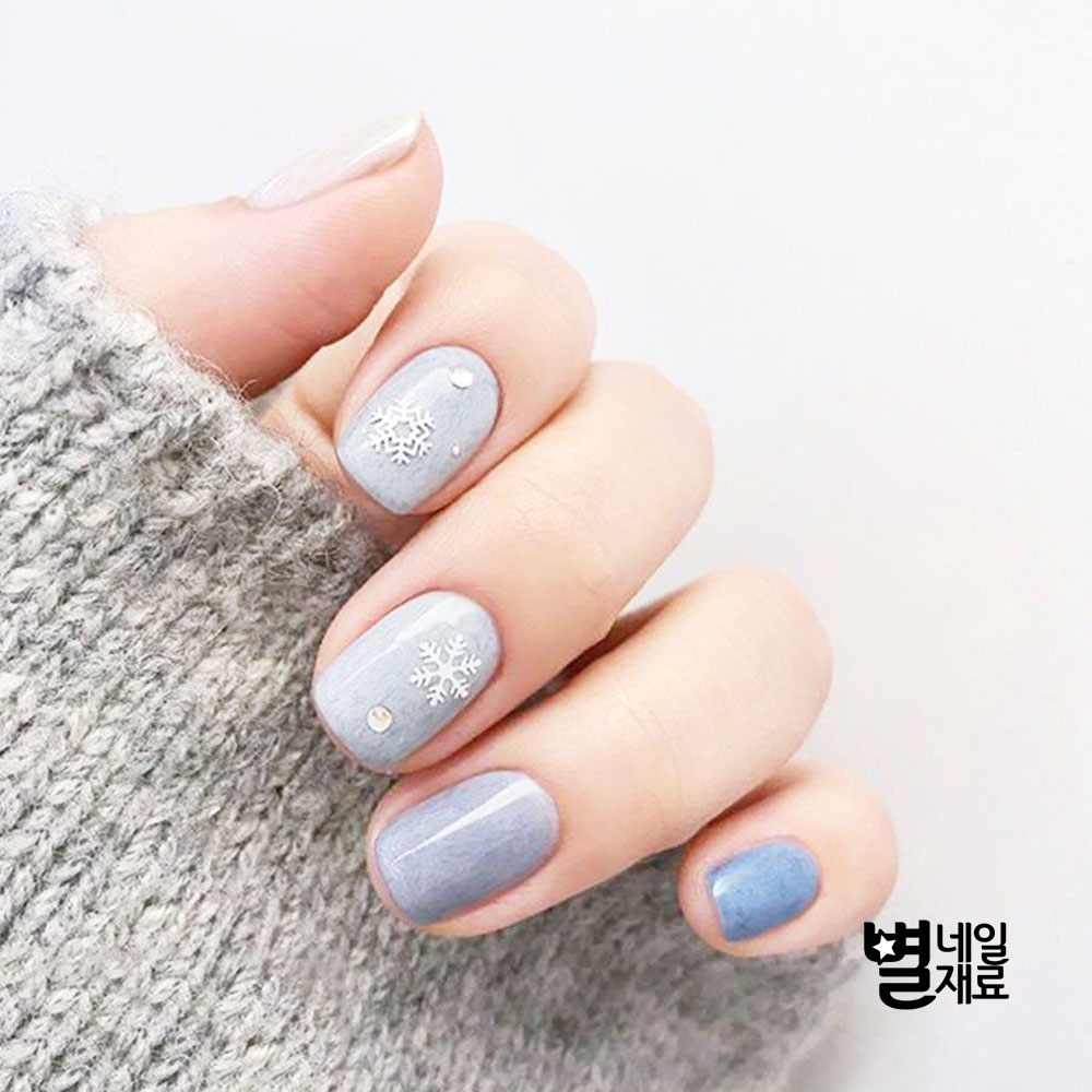 눈꽃 장식 스티커 네일아트스티커 : 별네일재료