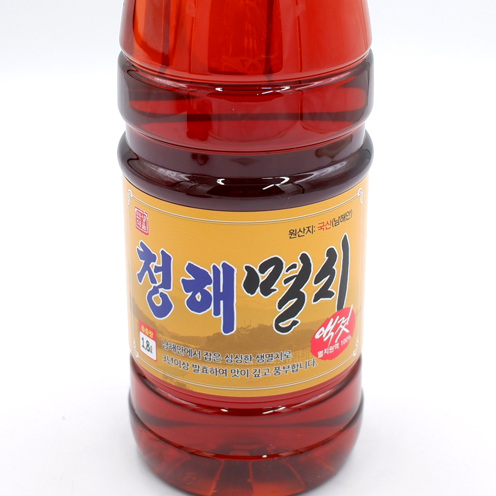 청해 멸치액젓 1.8L+1.8L 국내산 천일염 남해멸치 숙성발효 : 자갈치푸드