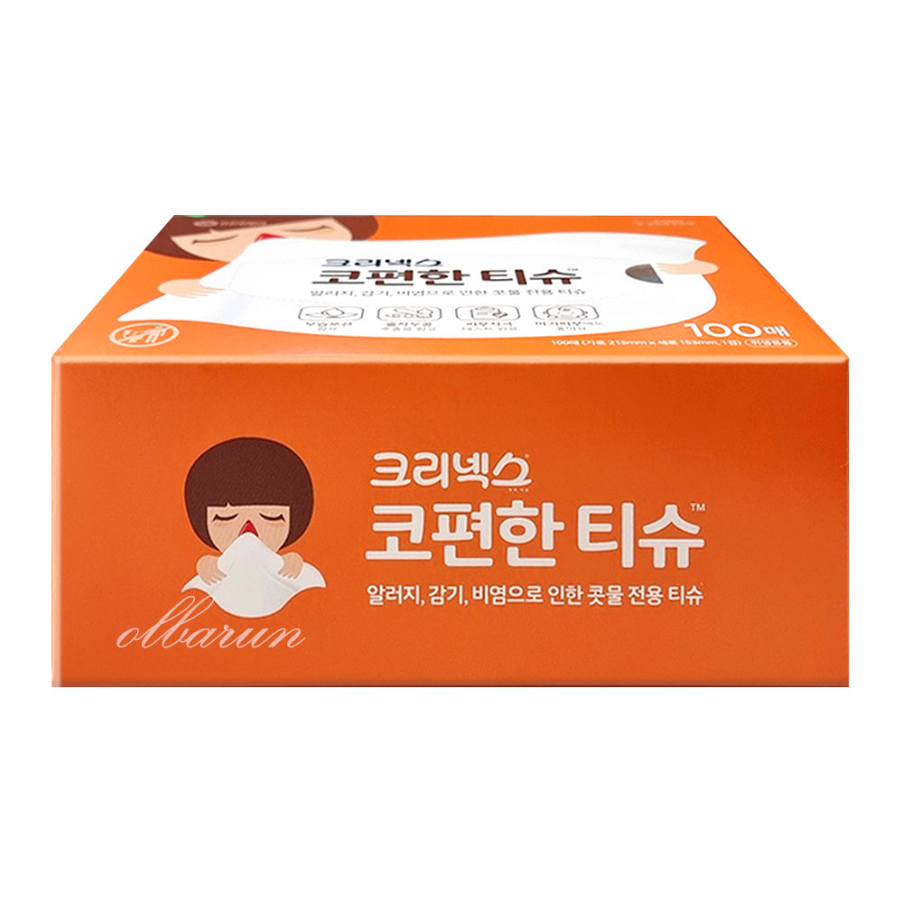 크리넥스 코편한티슈 100매, 1개 : 주식회사 올바른 -올핏