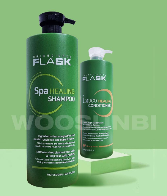 플라스크 아이무코 힐링 샴푸 1500ml - 자몽샴푸 : 헤어앤랜덤박스