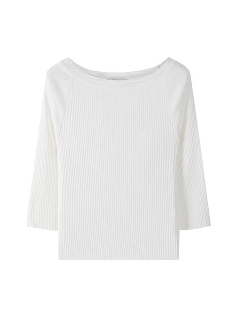 듀엘 보트넥 7부 니트_L233KSK006 Ivory : 미라클 인터네셔널