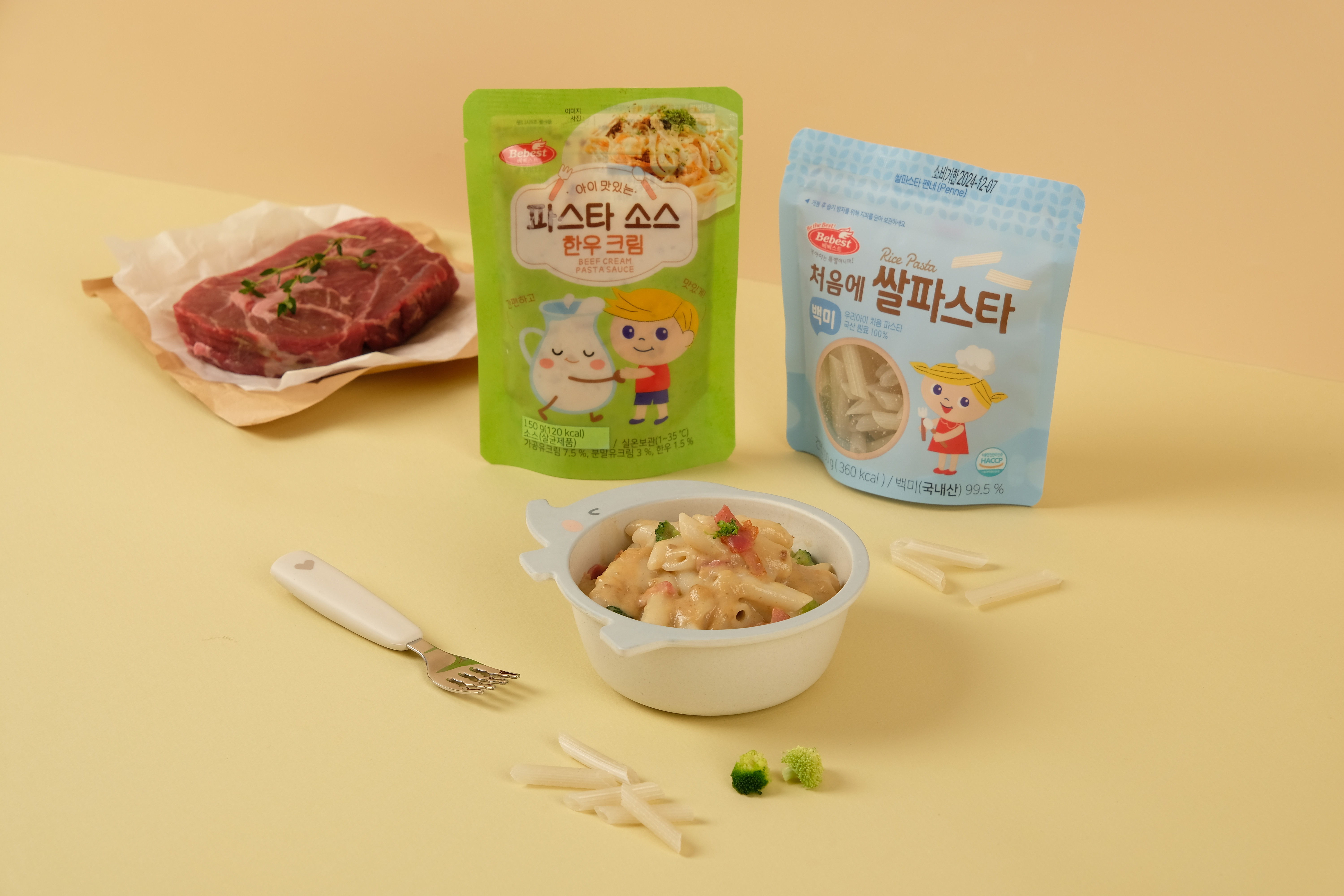 [양식 체험팩] 베베스트 아이 양식 6종 세트 (쌀파스타 2봉 + 소스 2봉+ 스프 2봉) 아기 간식 이유식 반찬 : 베베스트 공식몰