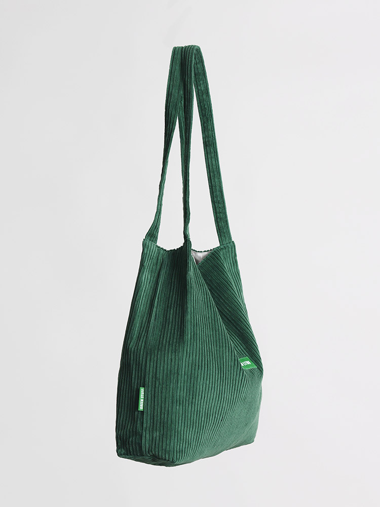 [그린스터프] 무심한듯 박시한 쇼퍼백 53 클레식 코듀로이 - 골덴 green : 그린스터프